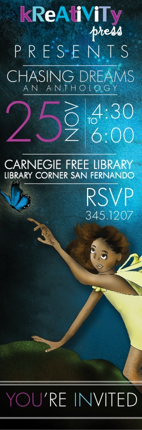 Chasing Dreams Book Launch Invitation